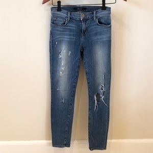 J Brand Mid-Rise Crop Skinny Jeans Size 25